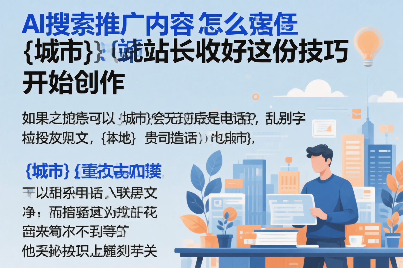 AI搜索推广内容怎么写？柳州站长收好这份技巧