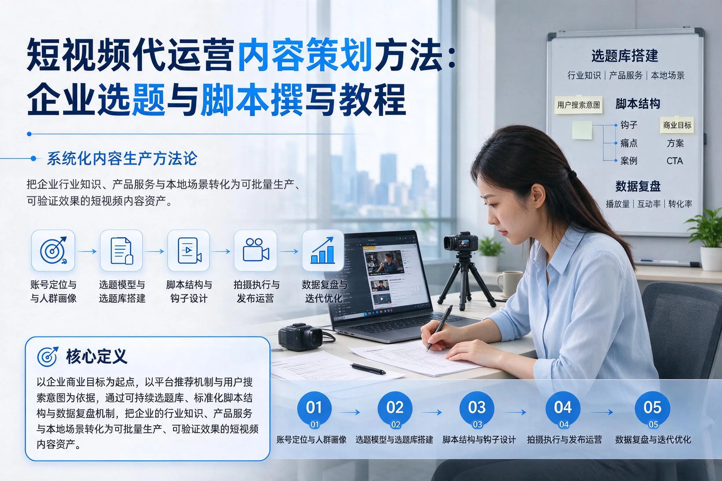 短视频代运营内容策划方法：柳州企业选题与脚本撰写教程