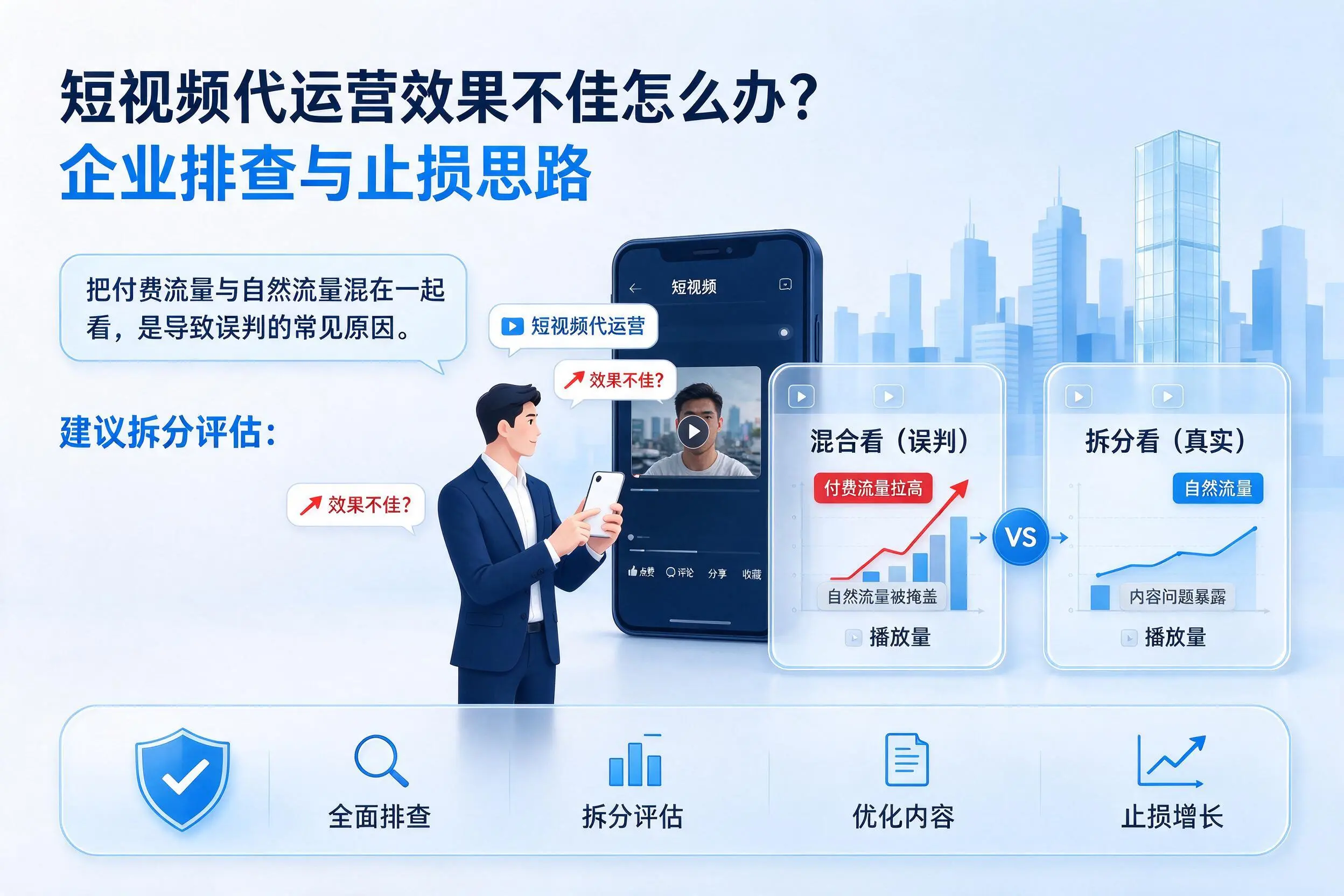 短视频代运营效果不佳怎么办?柳州企业排查与止损思路
