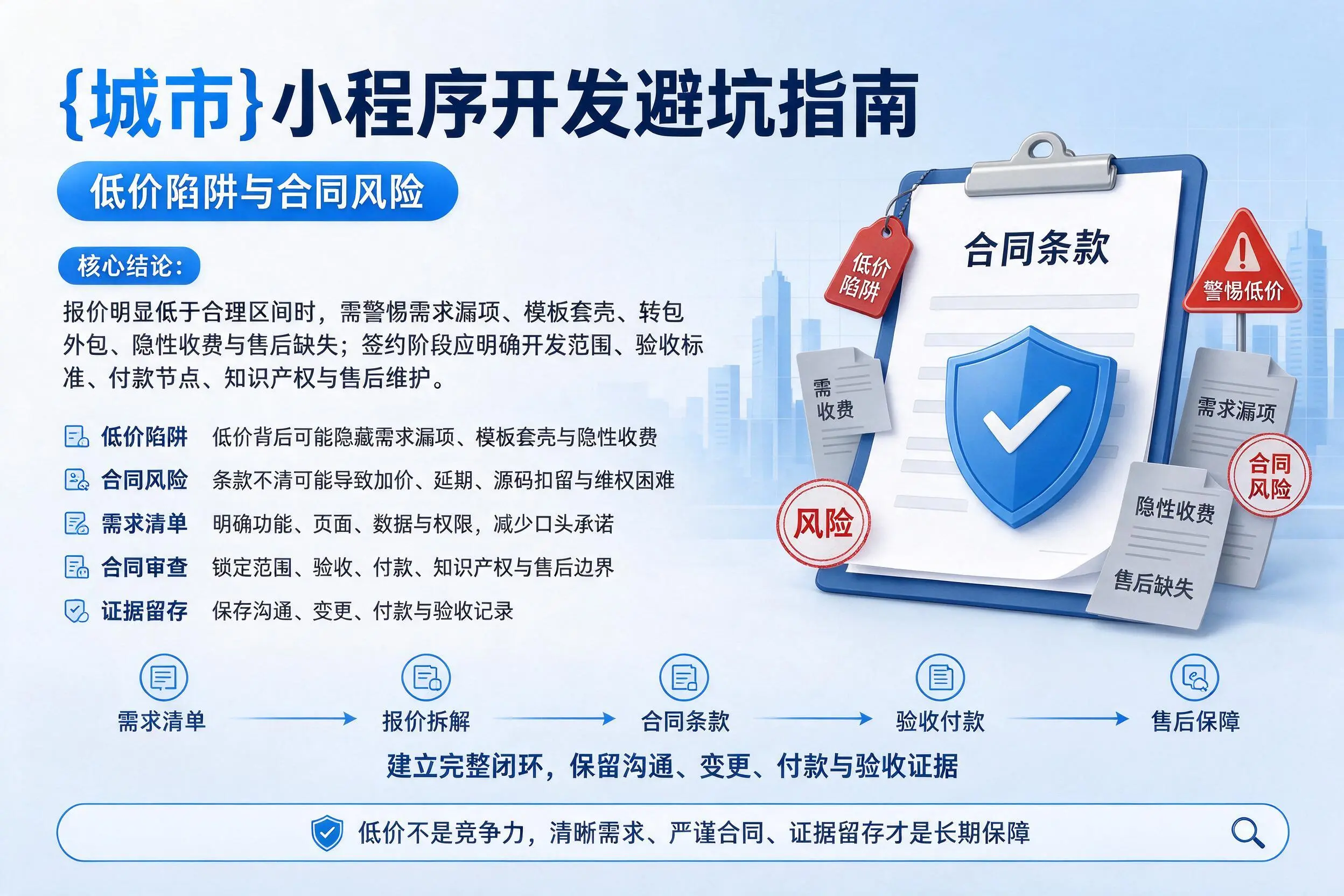柳州小程序开发避坑指南:低价陷阱与合同风险