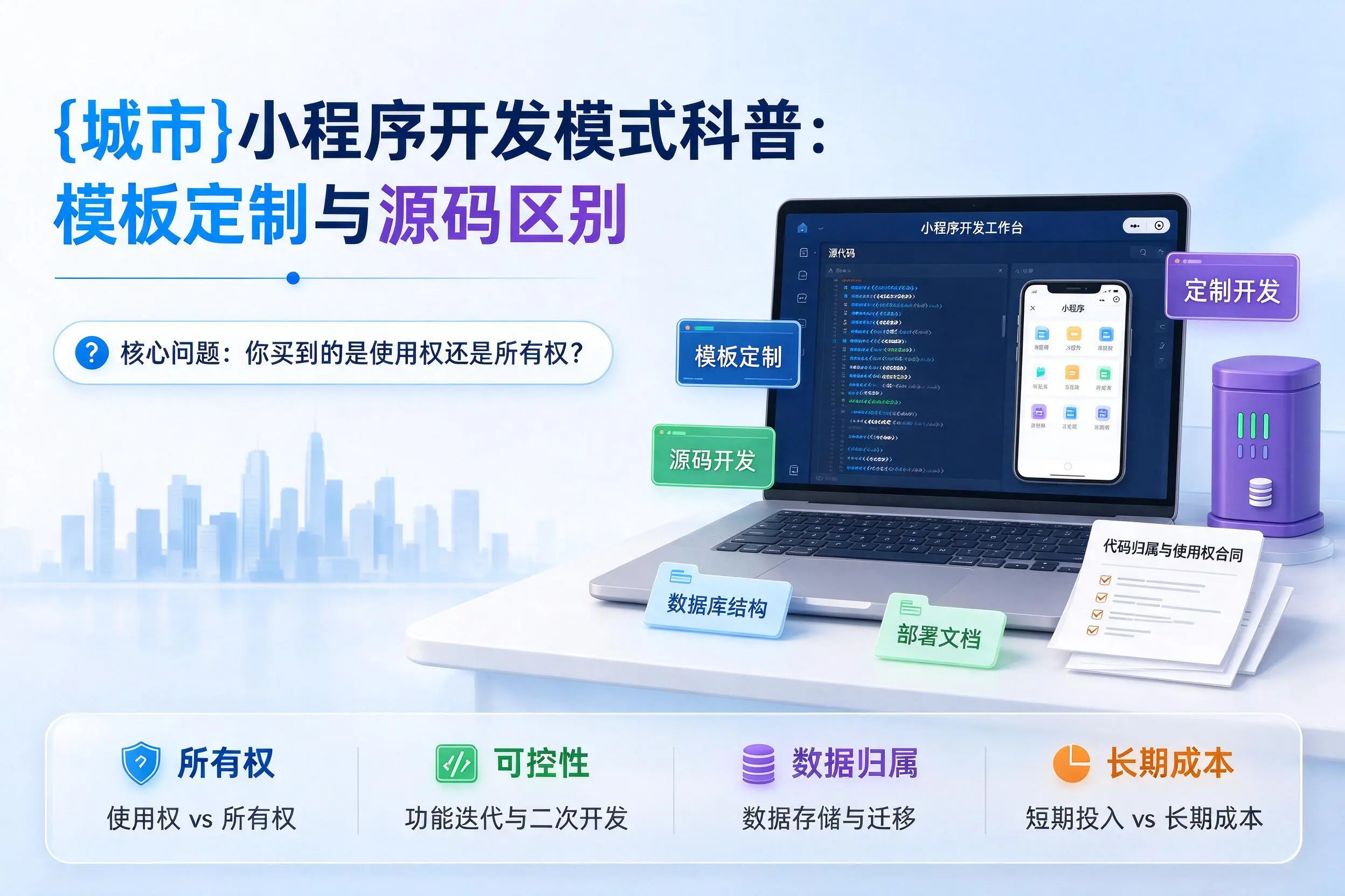 柳州小程序开发模式科普：模板定制与源码区别