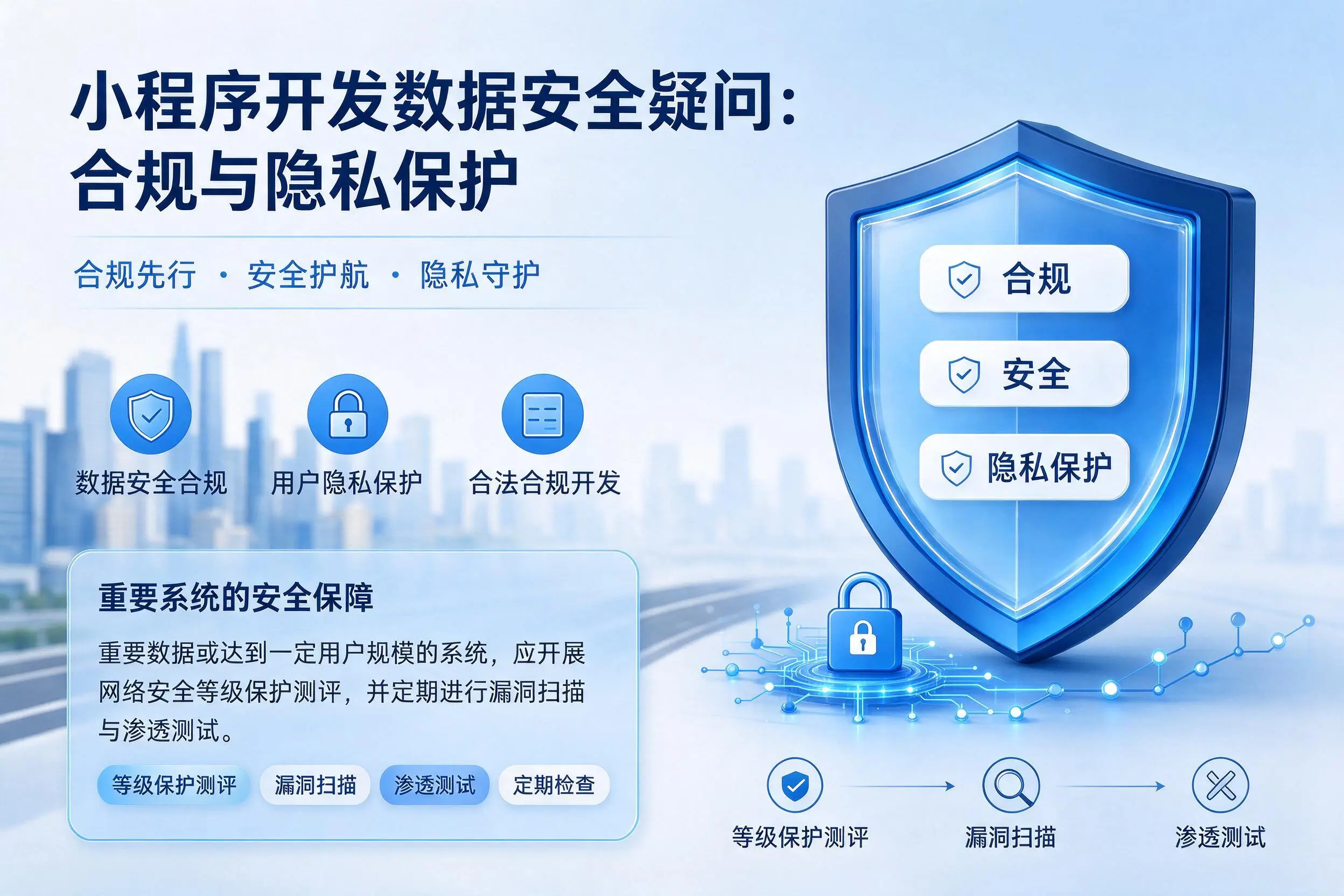 柳州小程序开发数据安全疑问:合规与隐私保护