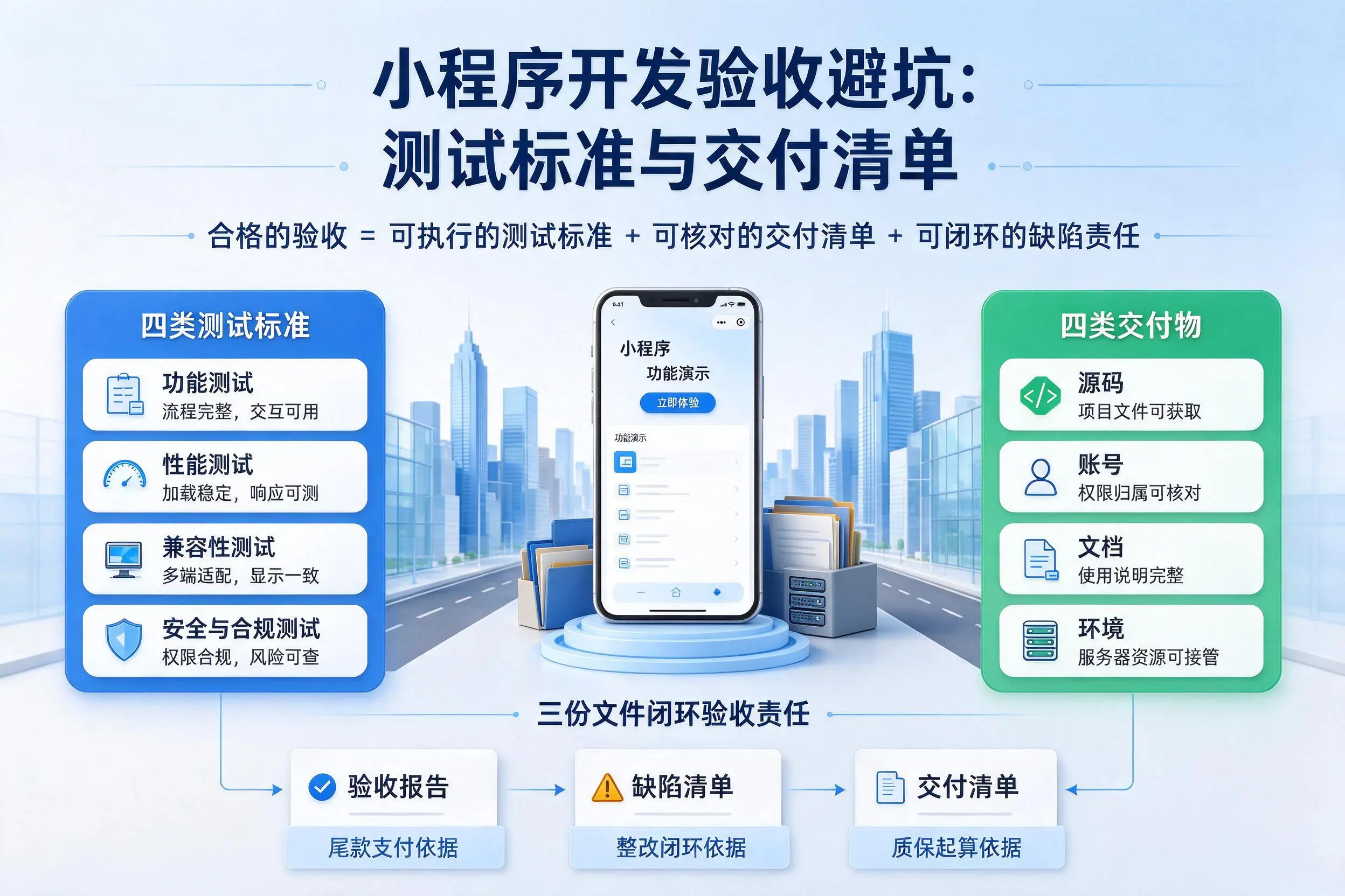 柳州小程序开发验收避坑：测试标准与交付清单