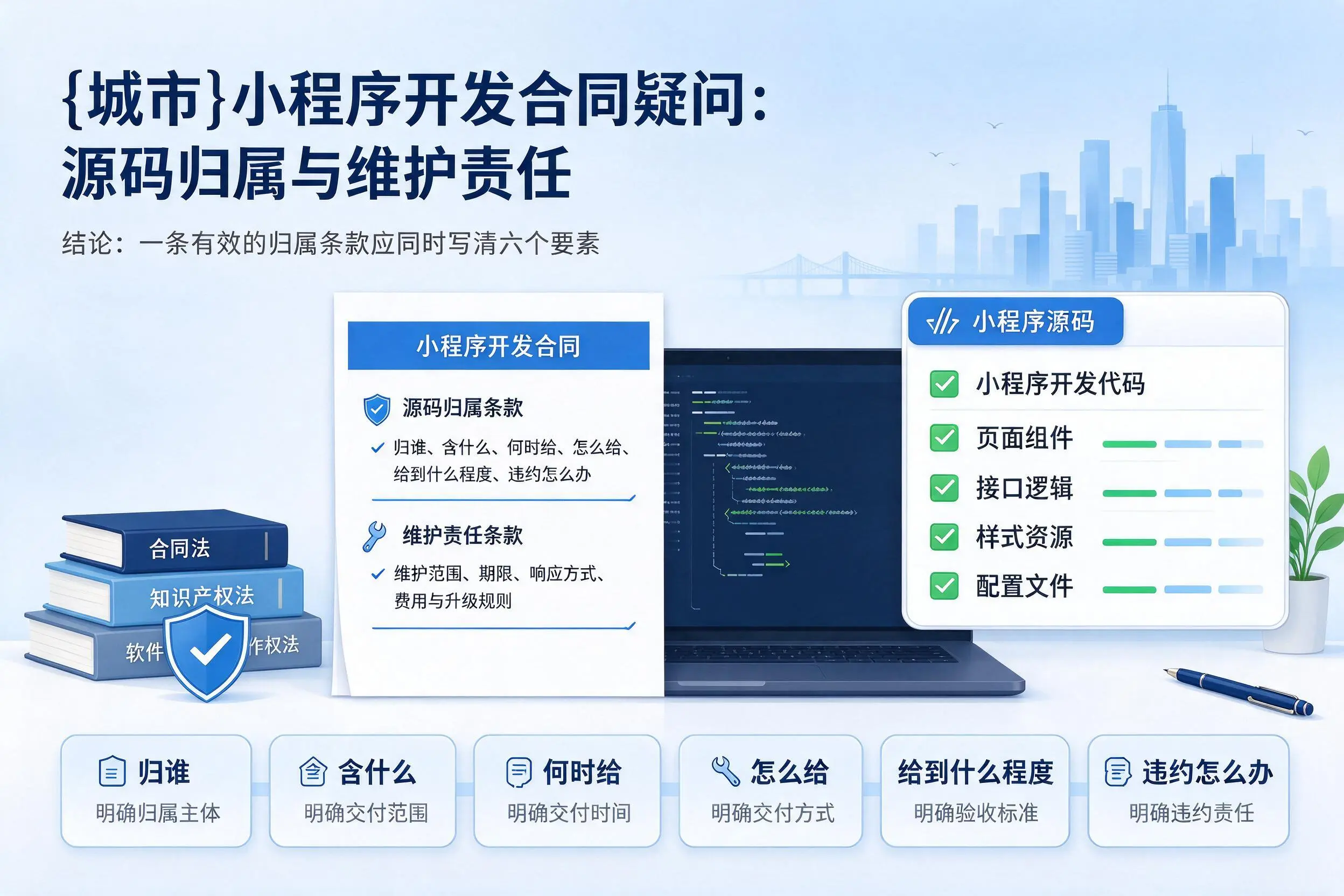 柳州小程序开发合同疑问:源码归属与维护责任
