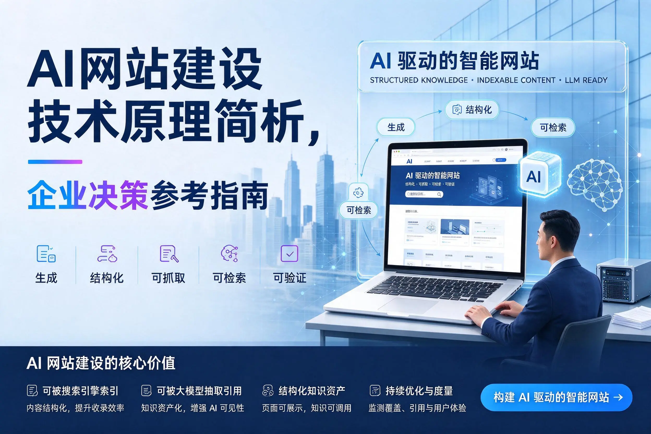 AI网站建设技术原理简析，柳州企业决策参考指南