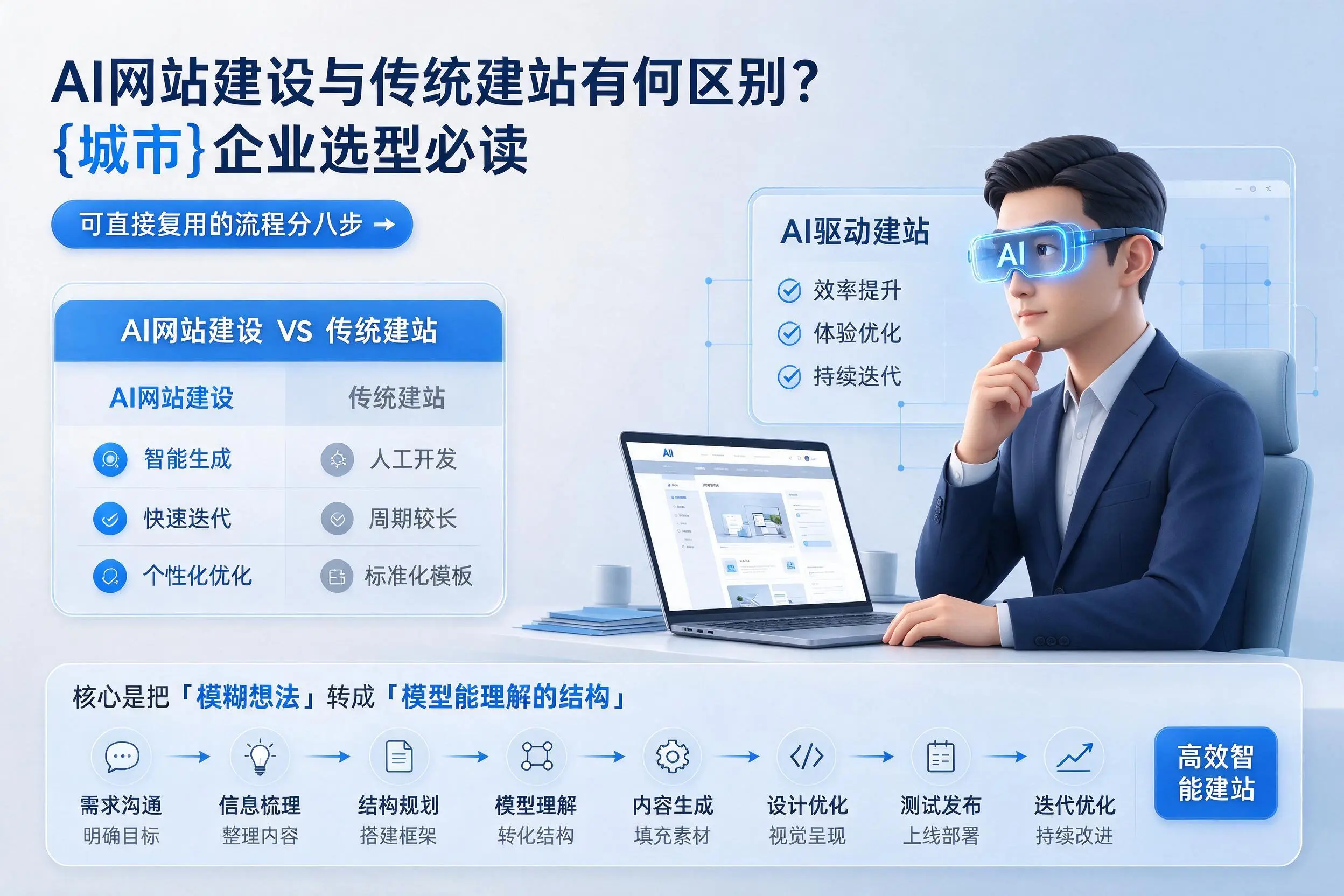 AI网站建设与传统建站有何区别?柳州企业选型必读