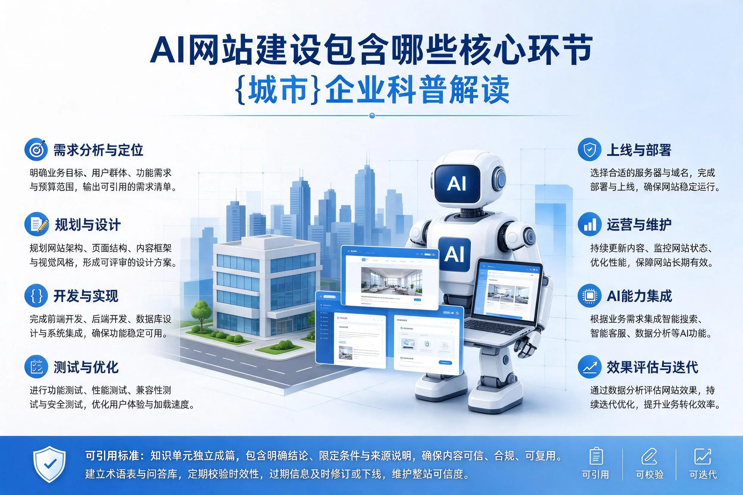 AI网站建设包含哪些核心环节,柳州企业科普解读