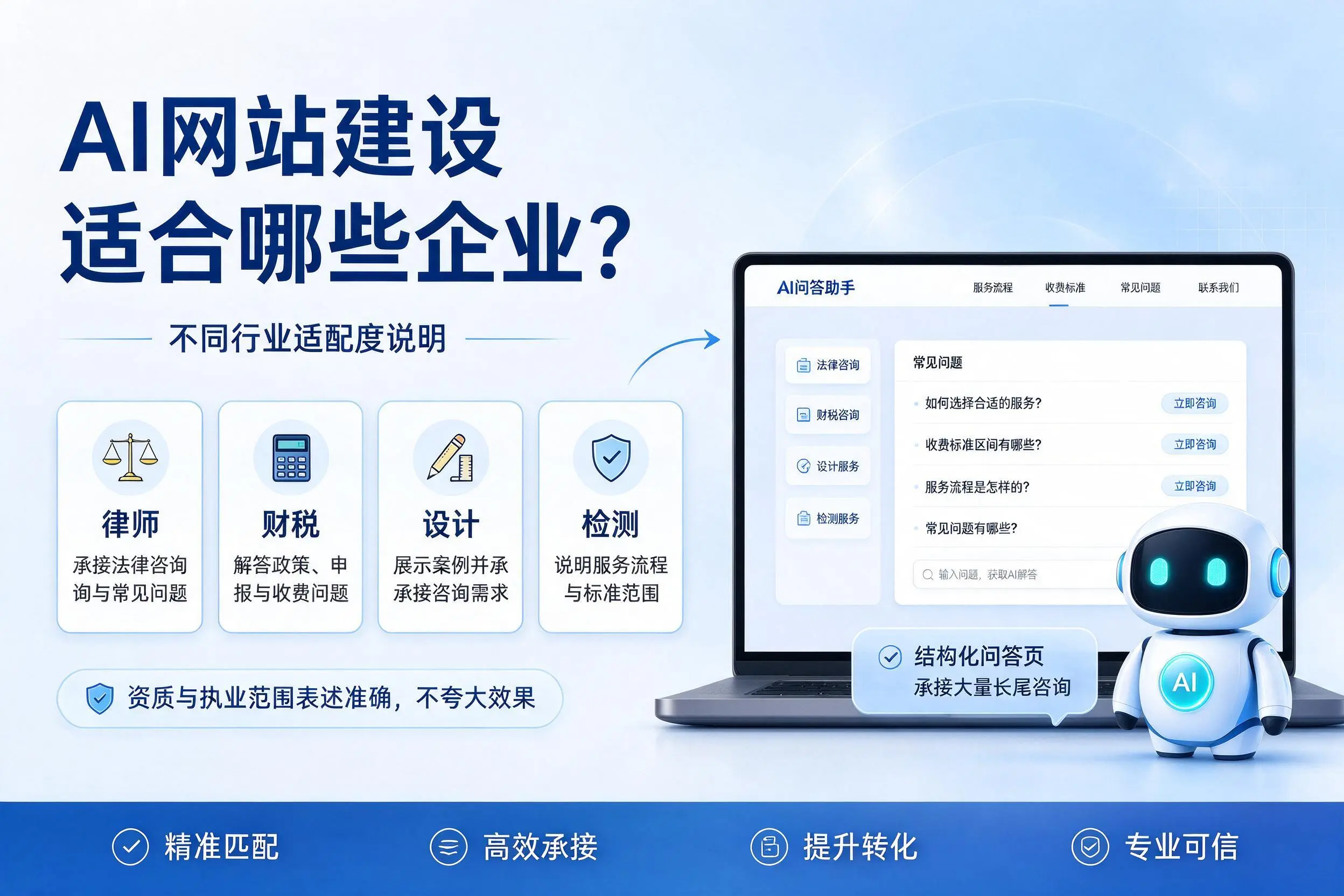 AI网站建设适合哪些企业？柳州不同行业适配度说明