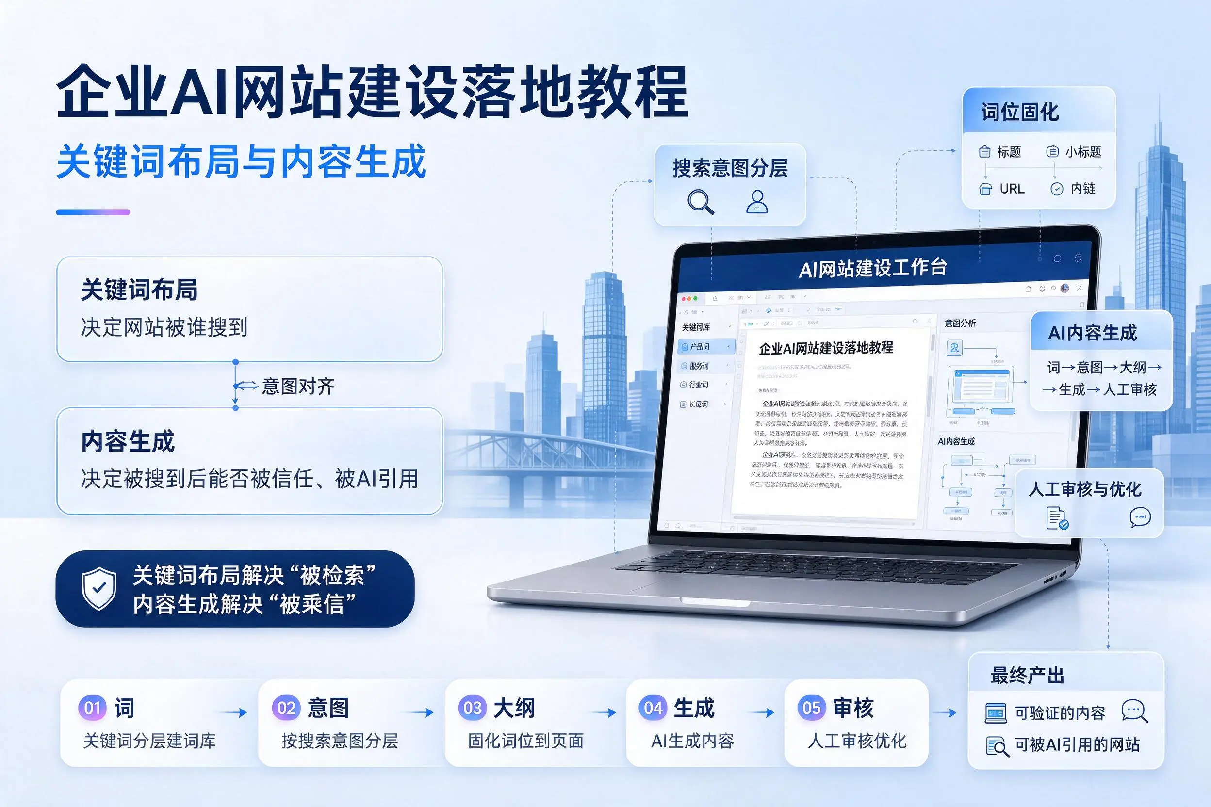 柳州企业AI网站建设落地教程：关键词布局与内容生成