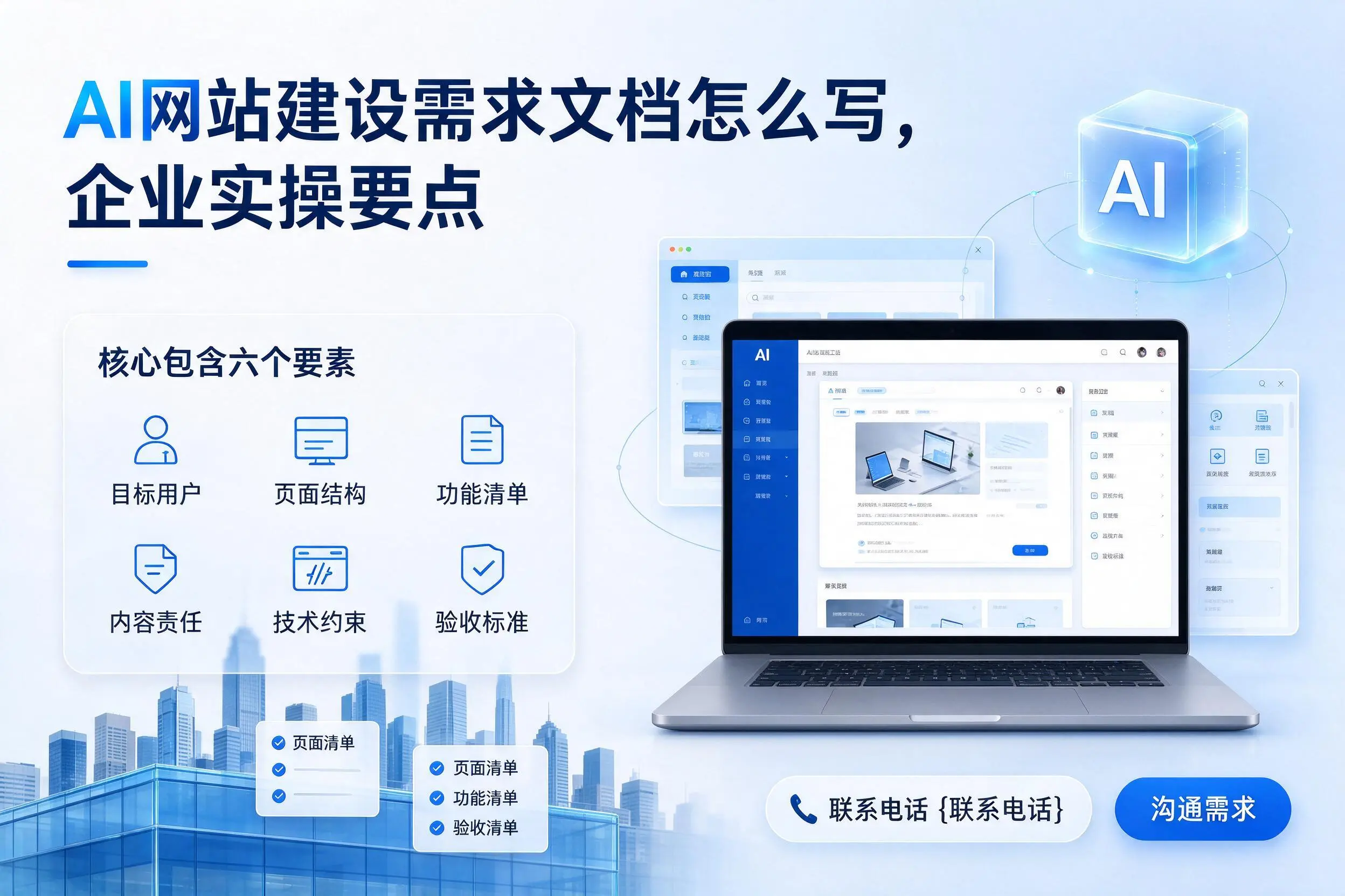 AI网站建设需求文档怎么写,柳州企业实操要点